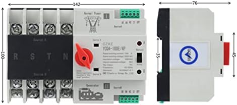 Gummmy YCQ4-100E/4P 63A 100A DIN ATS ATS para PV e Inverter Dune Power Automatic Selector Switches