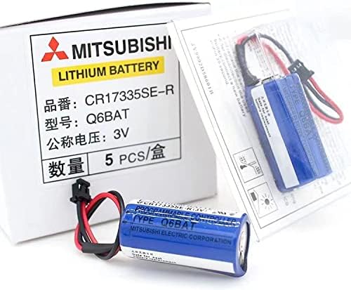 Huanghonghu 8 pacote de CR17335SE-R Q6BAT 3V Bateria de lítio 1800mAh com plugue preto para o sistema QNS
