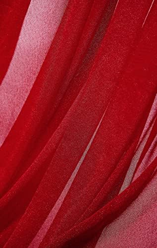 Hamsry 20ft cortinas de casamento vermelho arco decoração de cerimônia de tecido de arco para decoração de teto de cerimônia