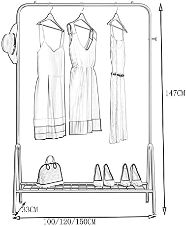 Cabides pesados ​​de Neochy, racks de exibição de roupas de aço carbono, varandas abertas, racks de secagem no vestiário,