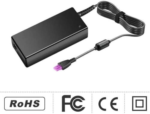 Bestch CA Power Adapter SupplyCord Compatível com HP DeskJet 3050A E-All-In-One Impressora J611