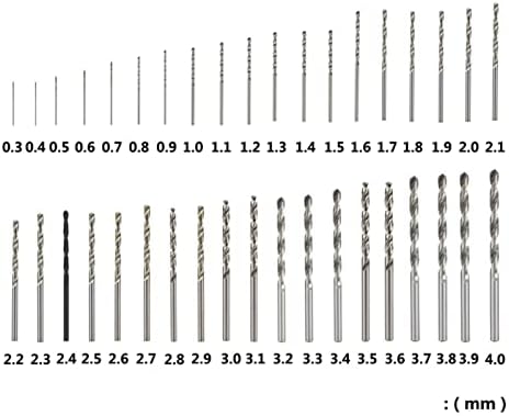 Vieue broca bits bit bit bit bit spiral bit hss straight hasth bit 0,3-4,0 mm para madeira de madeira/ferramentas de