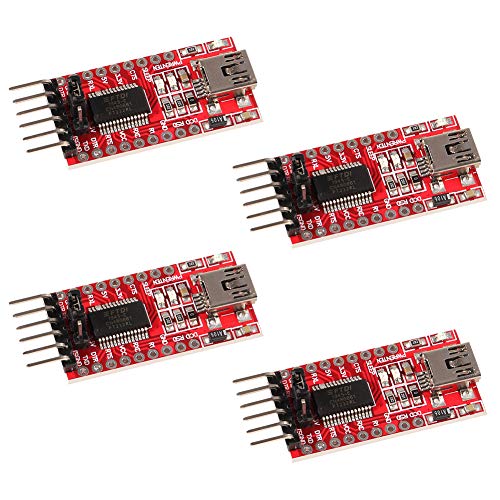 4pcs 3,3V 5V FT232RL FTDI Mini USB para TTL Módulo de adaptador serial para Arduino Mini Port