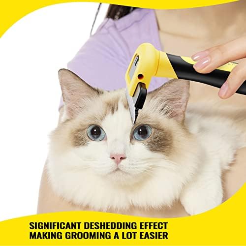 Escova de cachorro para derramar, a escova de cuidados com animais de estimação reduz efetivamente o derramamento de até 95% de pincel profissional para cães para cabelos curtos médios e gatos