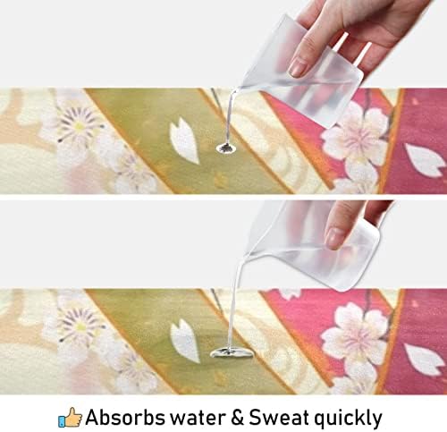 Aunhenstern Yoga Blanket Japanese-de-tinteira de cerejeira de cerejeira de ioga Toalha de ioga de ioga
