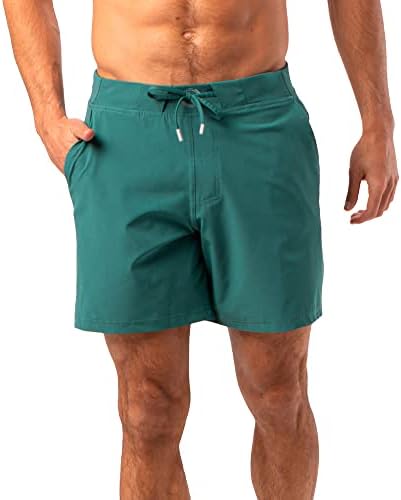 Hylete Verge III Athletic Gym Shorts para homens com bolsos