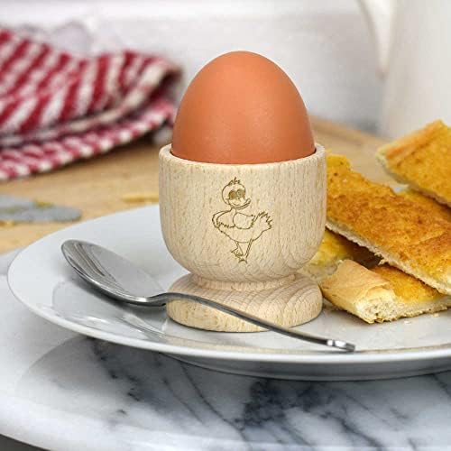 Azeeda 'pato' copo de ovo de madeira