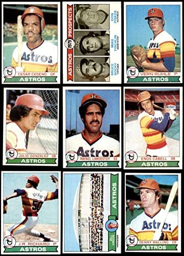 1979 Topps Houston Astros, perto da equipe, colocou Houston Astros ex Astros