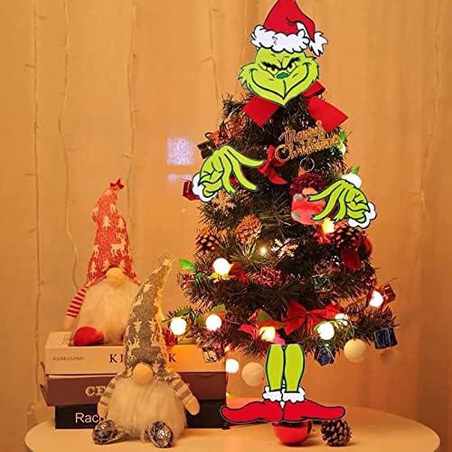 Árvore de Natal Grinch, Decorações de Natal, Topper de Árvore de Natal, Decorações de Natal Grinch Supples de festa com