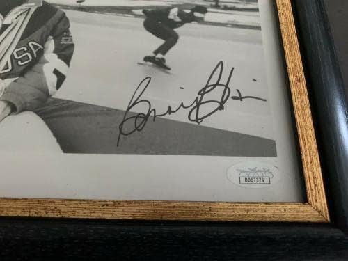 Bonnie Blair assinada - patinação de velocidade autografada 8x10 B/W Photo w/JSA - Fotos esportivas autografadas