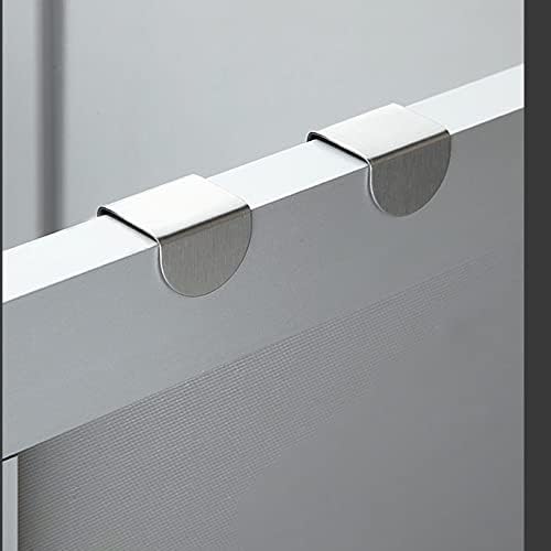 3 Pesquisa sobre os ganchos da porta, gaveta de aço inoxidável gaveta de gaveta de gaveta sem unhas com ganchos suspensos em forma de