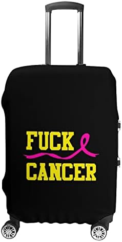 Foda -se Cancer de mama1 Tampa de bagagem de bagagem engraçada Tampa de bagagem de proteção contra proteção