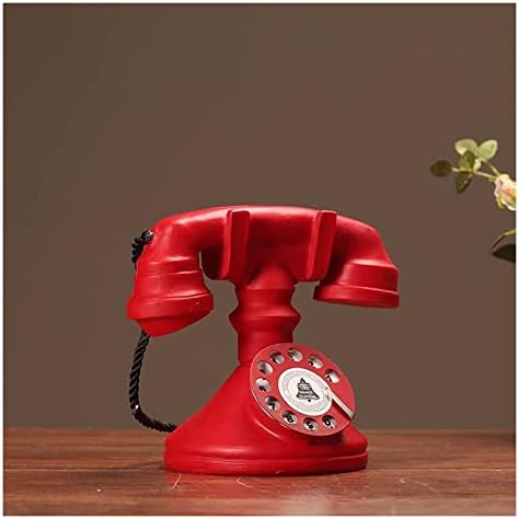Telefone fixo telefone retrô criativo, adereços de telefone antigos, telefone decorativo criativo vintage, decoração de janela de