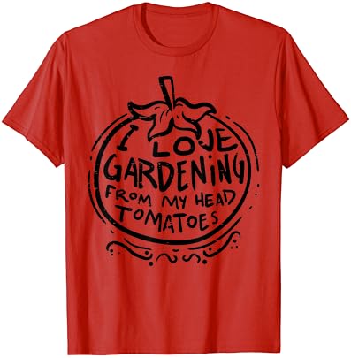 Adoro jardinagem de tomate t-shirt de gardener engraçado homens