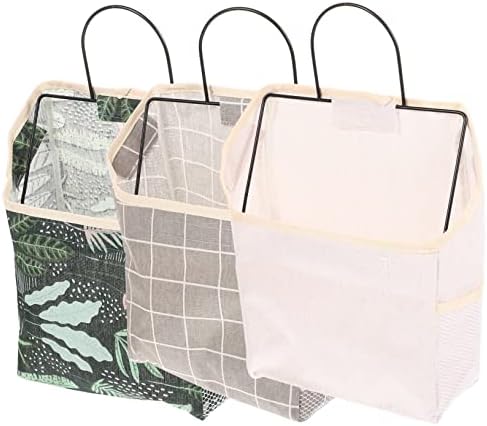 Cabilock 3pcs Montou a fralda de saco de armazenamento de parede Armazenamento de roupas de roupas para organizador de bolsa de