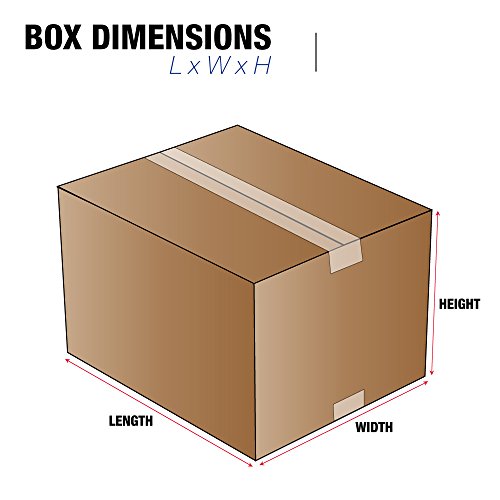 Lógica de fita 36x24x20 Caixas onduladas, grande, 36l x 24w x 20h, pacote de 5 | Remessa, embalagem, movimentação, caixa de