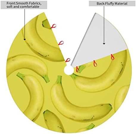 Padrão de banana Salia de árvore de Natal impressa 48 Para decoração de festa de férias de Natal