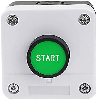 Skxmod 22mm Button Switch White Control Water Tank no/nc Iniciar caixa de controle de inicialização industrial 68 * 68 mm