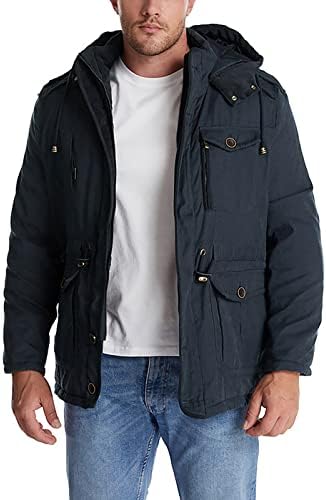 ADSSDQ Moda Plus Tamanho Viagem Externos de inverno homens Men de manga comprida Stand Stand Stand Collar Jacket Fit