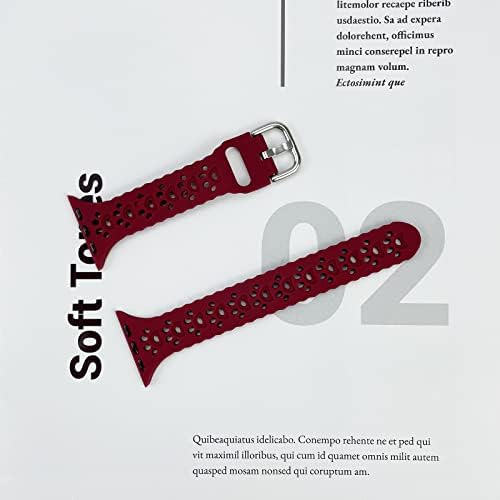 Lyfatz Compatível com Apple Watch Band 38mm 40mm 41mm 42mm 44mm 45mm 49mm, Paws Soft Silicone Cutt-Out