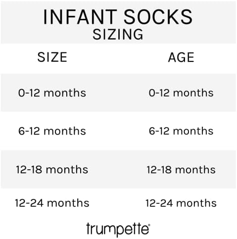Baby menino/meia de menina Trumpette, pacote de 6 pacote, unissex, 0-24 meses