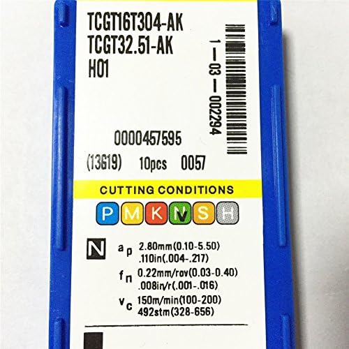 10pcs/pack gaobey tcgt16t304-ak h01 inserção de alumínio