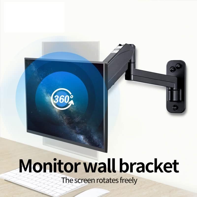 Braço de pressão de ar de ar de mola Yebdd Suporte de monitor de parede ajustável para a tela de LED de 17 a 45 polegadas carregando