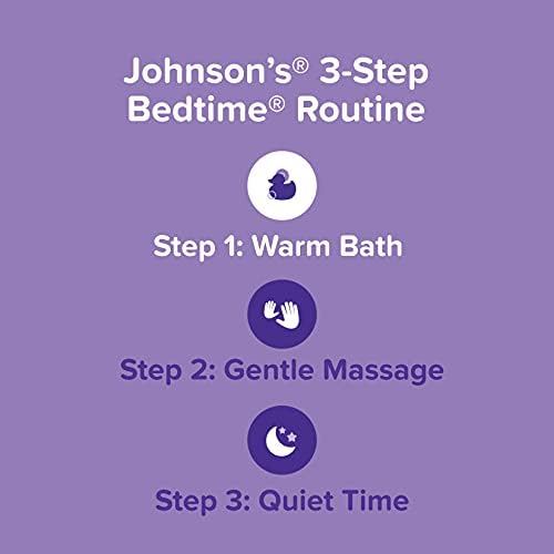 Banheiro de Johnson, Batê de lasca de bebê com calmante NaturalCalm FL, roxo, aromas, 13,6 fl oz