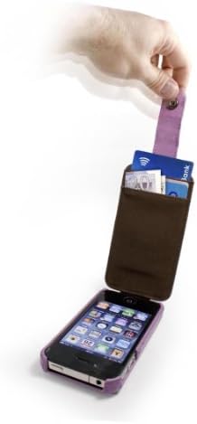 Tuff-Luv In-Genius Case Caso para Apple iPhone 4/4S Royal Purple Faux Leather [00150716]
