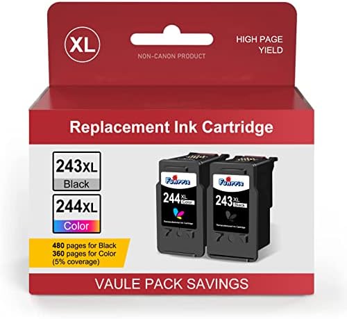 Para tinta da impressora Canon 243 244XL Substituição para cartuchos de tinta Canon 243 e 244 para Canon 243 tinta preta pg-243 preto