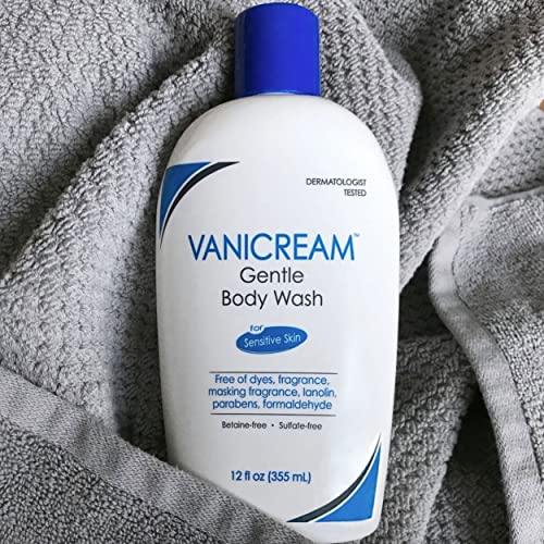 Vanicream, shampoo livre e claro, condicionador e lavagem corporal, para pele sensível, fragrância e parabenos livres - 12 onças