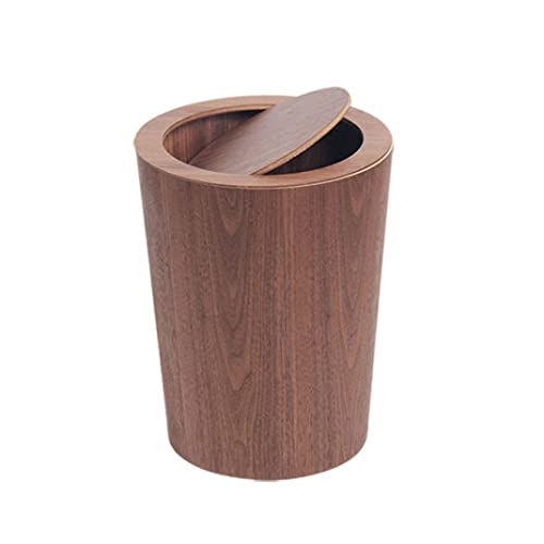 Lixo de madeira aeiofu pode desperdiçar lixeira com lixo de madeira com tampa de madeira com lixo de lixo redondo da tampa