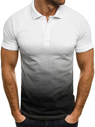 Camisetas de gradiente Camisetas de camisetas secas e secas masculinas | Tee de manga curta | Tshirts de desempenho de