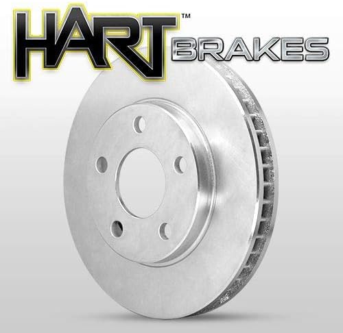 Freios Hart Freios dianteiros e rotores Kit | PATS DE FREIO FRONTAL | Rotores e almofadas de freio | Papvas de freio