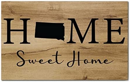 Wisconsin Wooden Sign Home Sweet Home Wisconsin Placa de madeira bem -vindo a madeira Plata
