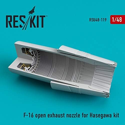 Reskit RSU48-0119-1/48 F-16 Bocal de escape aberto para o kit Hasegawa