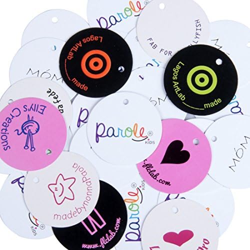 Wunderlabel personalizado personalizado personaliza redonda pendurar etiqueta de papel artesanato de arte fita clássica