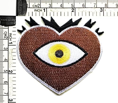 Kleenplus Heart Eye Olhos Patch Fantasia Cartoon Apliques Apliques artesanal Madeir