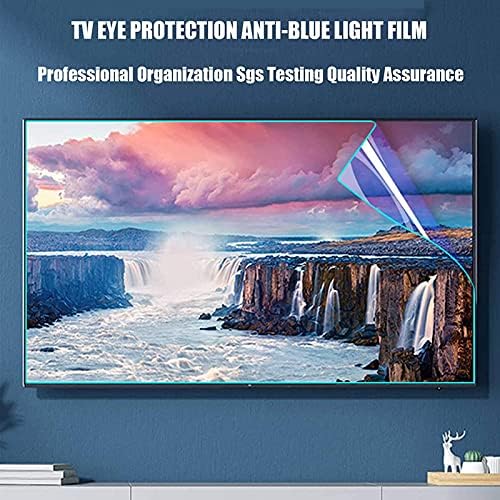Kfjzgzz Protetor de tela de TV extremamente claro Anti -brilho Anti Scratch alivie a linhagem ocular e sono Melhor filme de luz anti -azul para LCD LED OLED QLED 4K HDTV