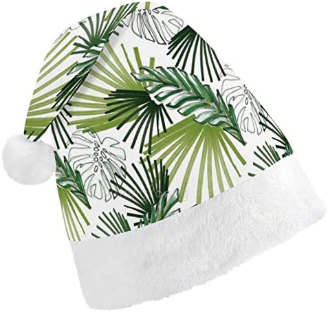 Chapéu de Papai Noel de Natal, plantas tropicais chapéu de férias de natal para adultos, Hats de Natal de Comforto
