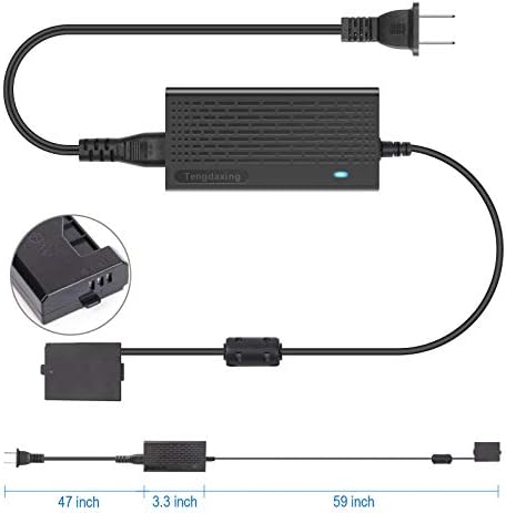 Tengdaxing ACK-E10 DR-E10 Adaptador de energia Kit LP-E10 Bateria fictícia para Canon EOS Rebel T3 T6 T5 T7 1100D 1200D 1300D 1500D