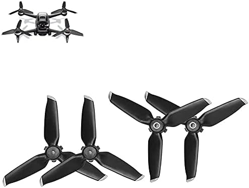 4pcs hélices para DJI FPV Combo, FPV Racing Drone Propellers Blades Compatível com DJI FPV Combo Silver