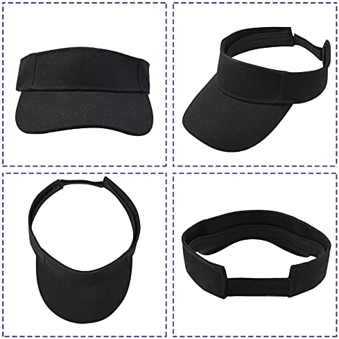 Rbenxia 5 peças de visores de esporte ajustáveis ​​Sun Visor Hats Cap visores para mulheres e homens