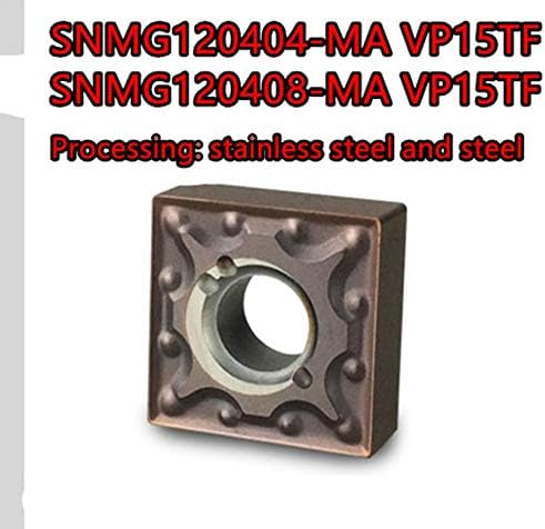 FINCOS SNMG120404/120408 -MA VP15TF 10PCS 50pcs 100pcs Processamento: Aço inoxidável e aço -: SNMG120404 10pcs)