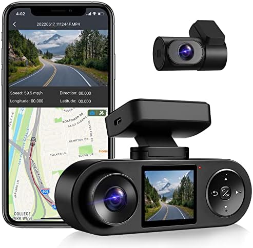 Coxpal 3 canal Dash Cam Front e Tras