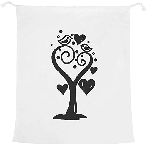 Azeeda 'Heart Tree & Birds' Laundry/Lavagem/Bolsa de Armazenamento