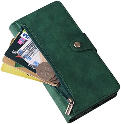 LbyzCase Moto G Play 2021 Case, Motorola G Play 2021 Caixa da carteira, Luxo Durável Luxo Folio Flip Leather [bolso do zíper] [suporte de cartão] [pulseira] Tampa do telefone para Motorola Moto G Play 2021