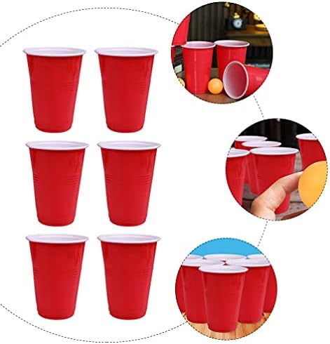 Hemoton 48pcs Game Pong Game Set Set Novelies Beer Pong Cups para Pool Party Camping Beach 16oz