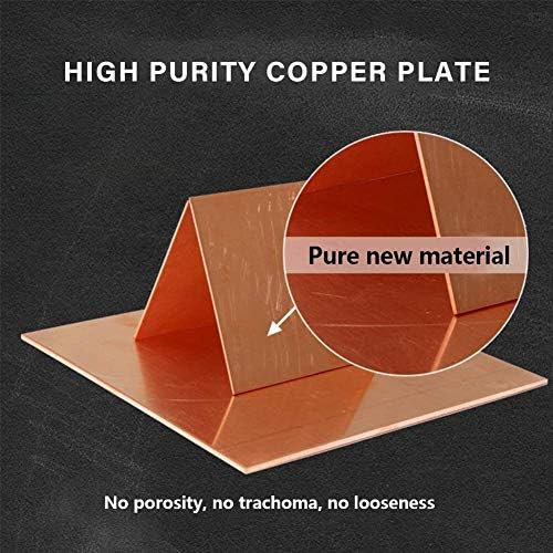 Yiwango cobre chapas metal 99,9% Cu placa de papel alumínio lençóis de cobre viáveis ​​para folhas de cobre de espessura