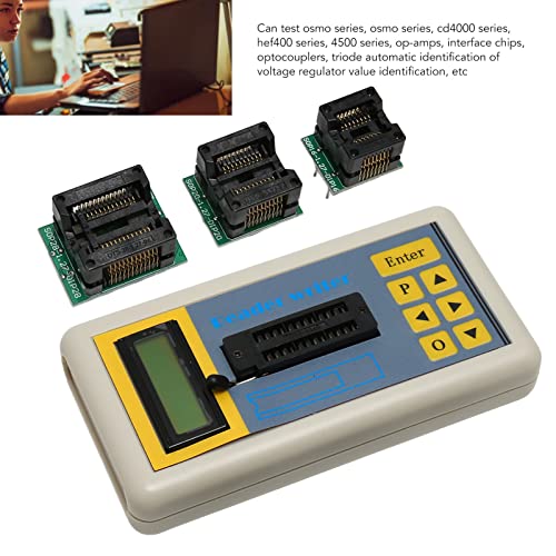 Testador de IC, testador de IC de circuito profissional integrado, testador de transistor digital portátil para série OSMO, série CD4000, série HEF400, 4500 Series, interface chips